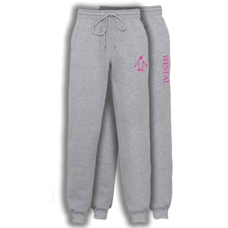 Westal House Tracksuit Bottoms - Grey Marl