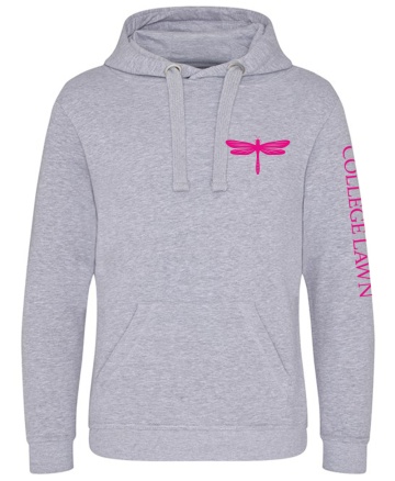College Lawn House Hoody - Heather Grey