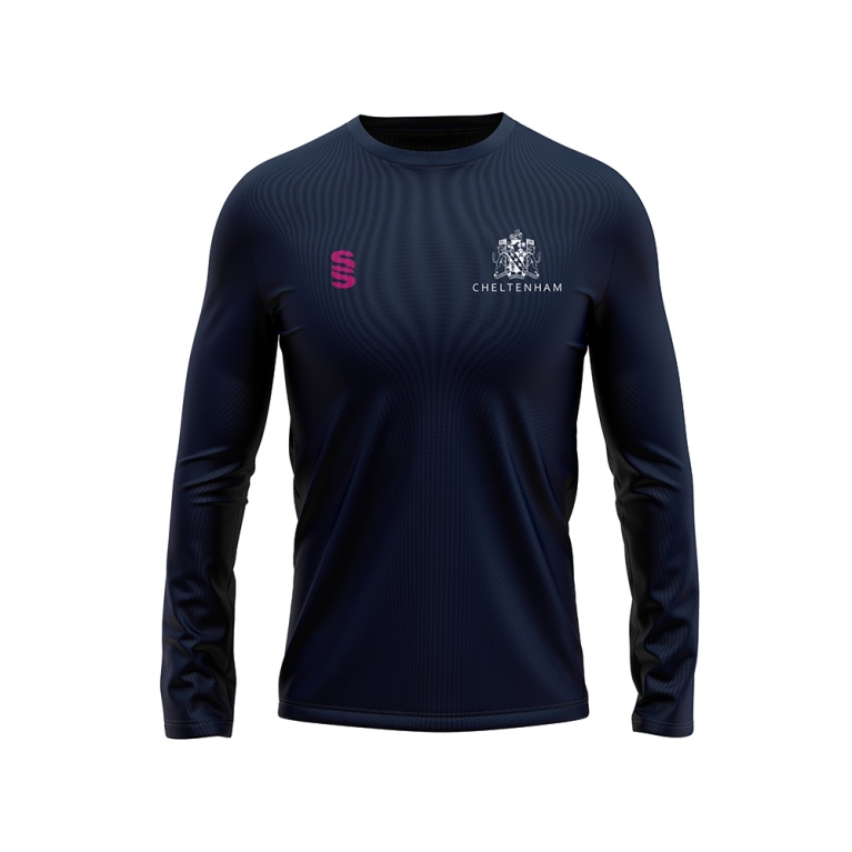 Crested Dual Long Sleeve Baselayer : Navy