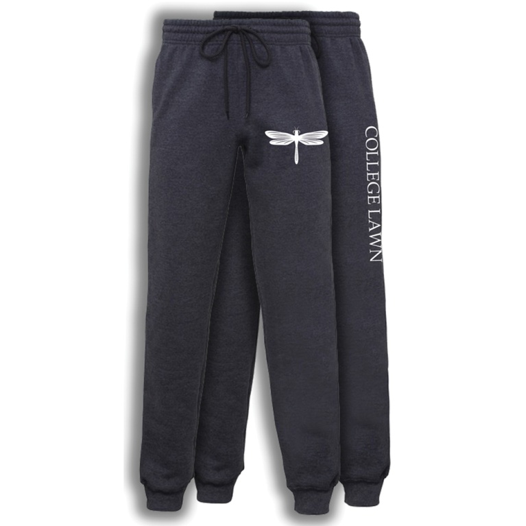 College Lawn House Tracksuit Bottoms - Charcoal