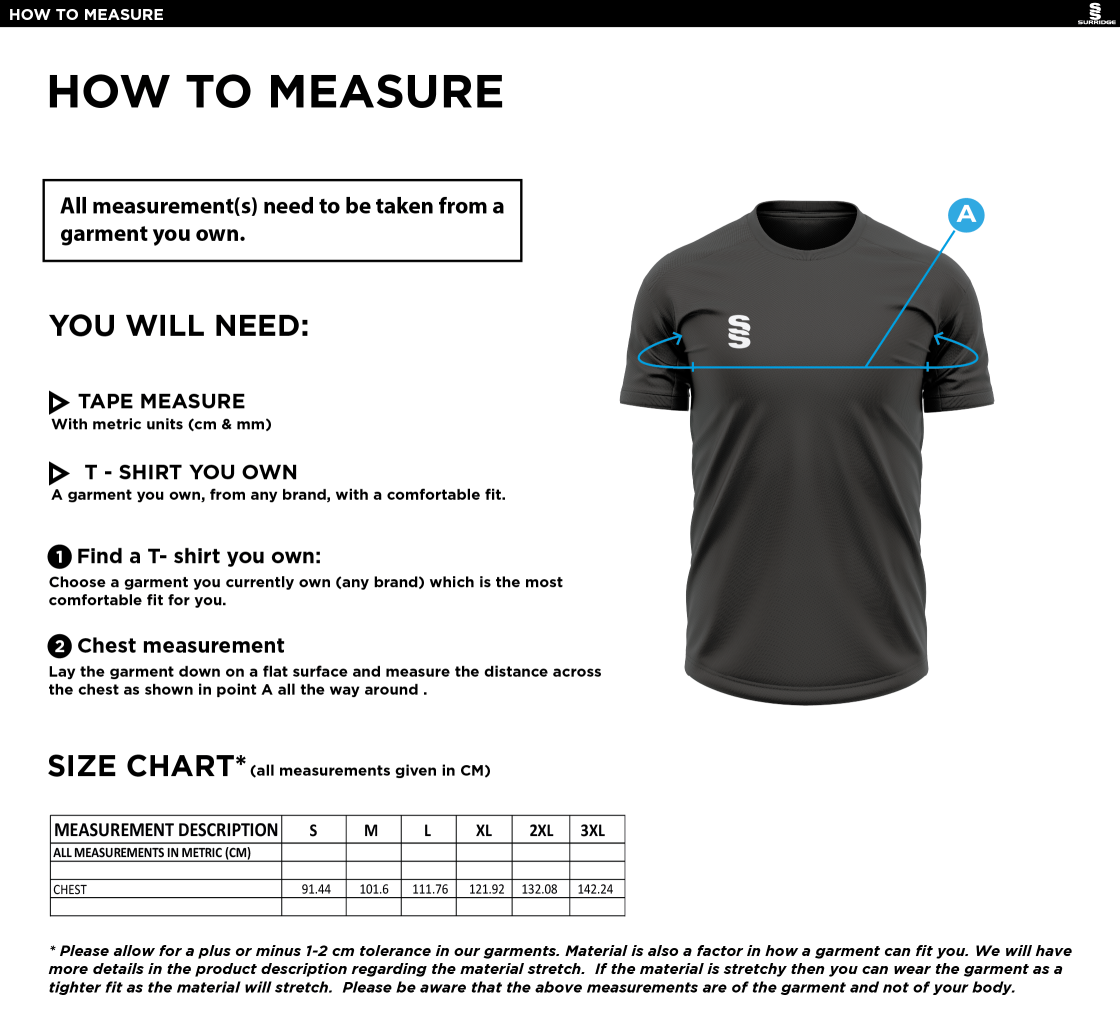 Westal House T-shirt - Charcoal - Size Guide