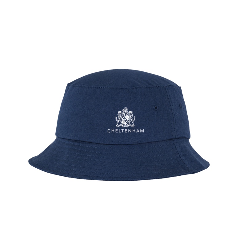 Crested Bucket Hat Navy