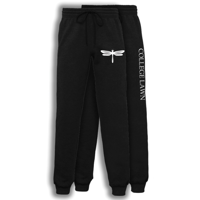 College Lawn House Tracksuit Bottoms - Black