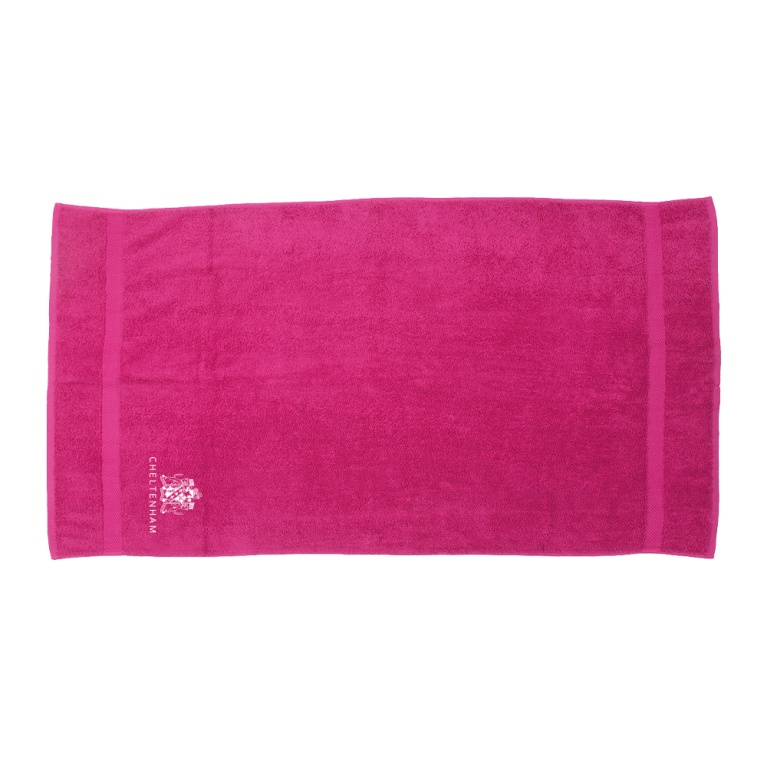 Crested Luxury Bath Towel - Pink