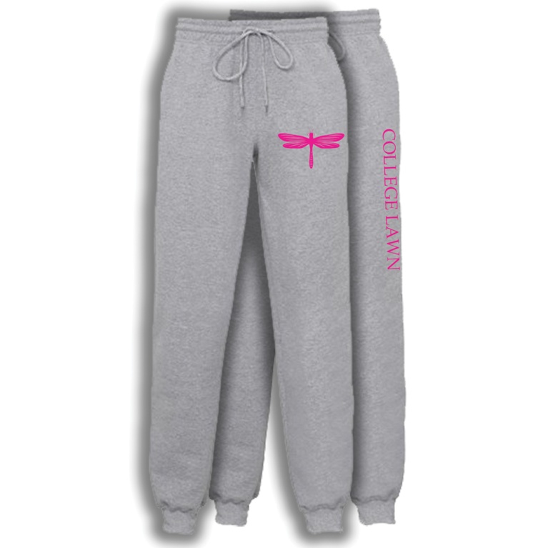 College Lawn House Tracksuit Bottoms - Grey Marl