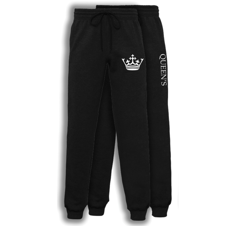 Queen's House Tracksuit Bottoms - Black