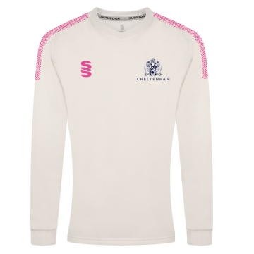 Crested Blast Long Sleeve Cricket Sweater - Girls Fit